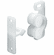 Hafele Twin Roller Catch, Screw-Mounted, White, Item# 244.03.700, 24403700, 244-03-700