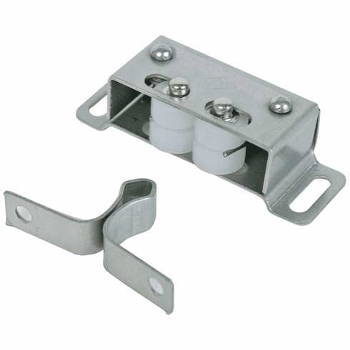 Hafele Double Roller Catch, 2.7 kg Pull, Stainless steel, Item# 245.50.010, 24550010, 245-50-010