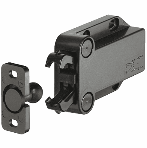 Hafele Pressure Catch, 8 kg Pull, Black, Item# 245.50.301, 24550301, 245-50-301
