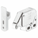 Hafele Mini-Latch, screw fixing, catch, Lock: Nickel plated/white, counterpiece: White, Item# 245.54.701, 24554701, 245-54-701