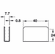 Hafele Strike Plate, for Magnetic Pressure Catches, For glass doors 5-6 mm thick, Chrome plated, Item# 245.63.228, 24563228, 245-63-228