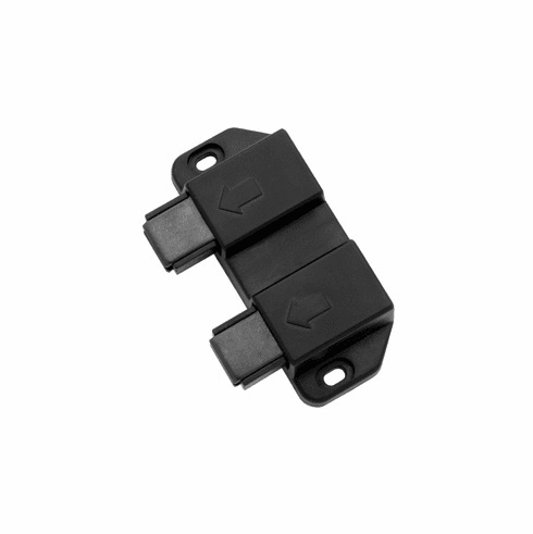 Hafele Magnetic Pressure Push Latch, Double, 1.2 kg Pull, Black, Item# 245.75.320, 24575320, 245-75-320