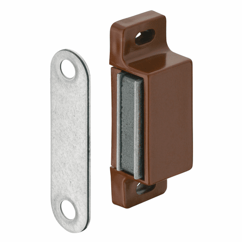 Hafele Magnetic Catch, 3 - 4 kg Pull, For screw fixing, Brown, Item# 246.29.105, 24629105, 246-29-105