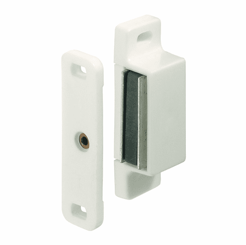 Hafele Magnetic Catch, 4-5 kg Pull, For screw fixing, White, Item# 246.29.712, 24629712, 246-29-712