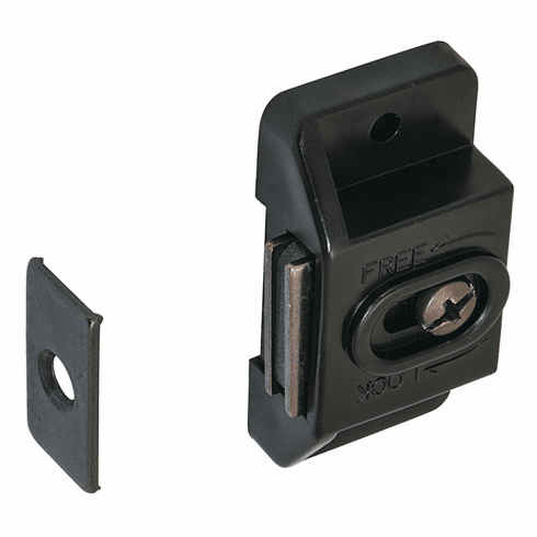 Hafele Magnetic Catch, Adjustable, Holding power 3 kg (6.6 lbs), black, Item# 246.65.321, 24665321, 246-65-321