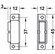 Hafele Magnetic Catch, 5 kg Pull, Heat Resistant, Heat resistant up to 300 C, Item# 246.92.000, 24692000, 246-92-000