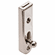 Hafele Threaded Furniture Bolt, with Straight Slide, Nickel plated, Item# 251.01.106, 25101106, 251-01-106