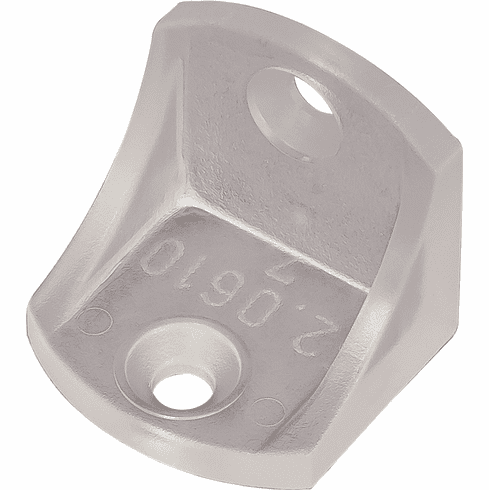 Hafele Angle Bracket, Plastic, Transparent, Item# 260.24.415, 26024415, 260-24-415