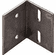 Hafele Angle Bracket, Steel, 13 ga., Item# 260.25.045, 26025045, 260-25-045