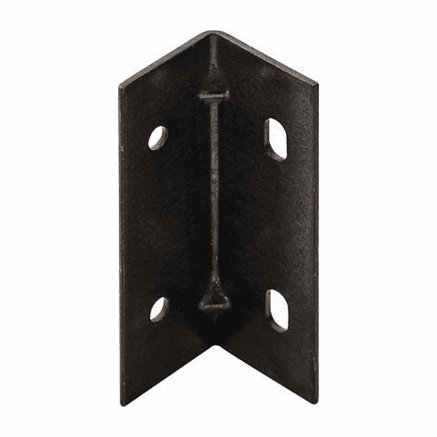Hafele Angle Bracket, Steel, with Slots, Black oxide, Item# 260.25.327, 26025327, 260-25-327