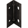 Hafele Angle Bracket, Steel, with Slots, Black oxide, Item# 260.25.327, 26025327, 260-25-327