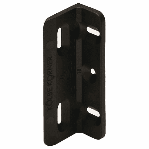 Hafele Kolbe Korner, Connecting Bracket, 19 x 51 mm, Black, Item# 260.26.360, 26026360, 260-26-360