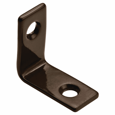 Hafele Angle Bracket, Epoxy Coated, 27 x 27 x 15 mm, steel, Brown, Item# 260.35.140, 26035140, 260-35-140