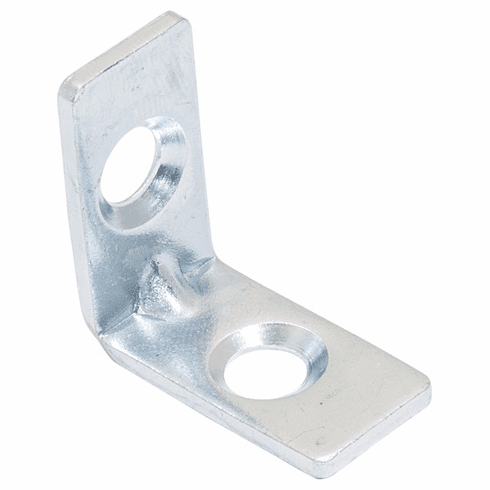 Hafele Angle Bracket, Steel, for Plastic Brackets, 1/2 x 1 x 1", Item# 260.35.990, 26035990, 260-35-990