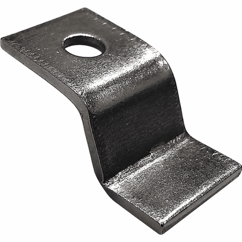 Hafele Connecting Bracket, Top Clip 5/ - 1 1/4", 3/8" Offset, 14 Gauge, Unfinished, Item# 260.42.003, 26042003, 260-42-003