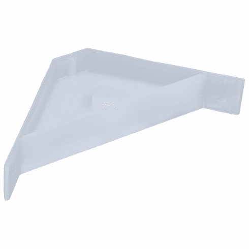 Hafele Corner Bracket, Plastic, 67 x 18 mm, Item# 260.44.410, 26044410, 260-44-410