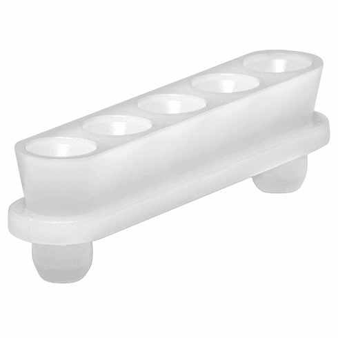 Hafele Dovetail Connector, Long Sleeve for Screw Mounting, Plastic, white, with 2 positioning dowels 32 mm, Item# 261.30.782, 26130782, 261-30-782