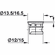 Hafele Connector Housing, Häfele Minifix 12, zinc alloy, without rim, Unfinished, Item# 262.17.020, 26217020, 262-17-020