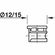 Hafele Connector Housing, Häfele Minifix 12, zinc alloy, without rim, Unfinished, Item# 262.17.020, 26217020, 262-17-020