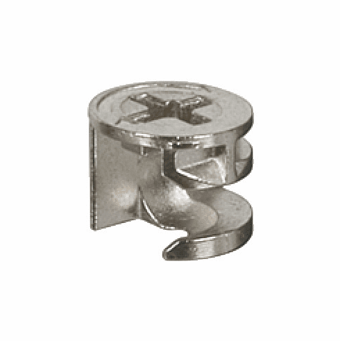 Hafele Connector Housing, Häfele Minifix 12, zinc alloy, without rim, Unfinished, Item# 262.17.020, 26217020, 262-17-020