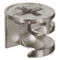 Hafele Connector Housing, Häfele Minifix 12, zinc alloy, without rim, Unfinished, Item# 262.17.020, 26217020, 262-17-020