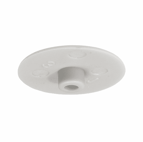 Hafele Cover Cap, For Häfele Minifix® 15 without rim, from wood thickness 15 mm, From wood thickness 15 mm and above, SW4 hexagon socket, White, Item# 262.24.751, 26224751, 262-24-751