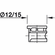 Hafele Connector Housing, Minifix 15 Cam, Zinc Alloy, without Flanged Rim, Type 1, Nickel-plated, Item# 262.26.570, 26226570, 262-26-570