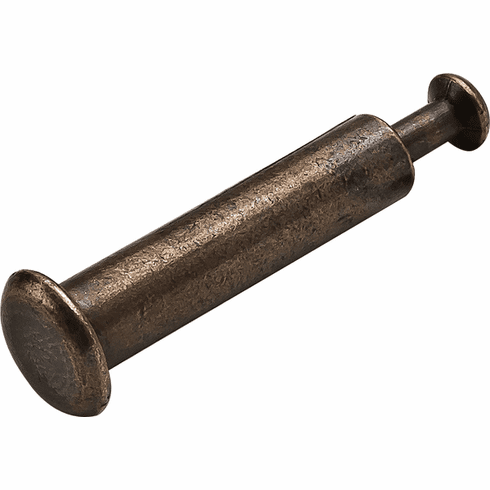 Hafele Capped Bolt, Hfele Minifix system, bolt hole 8 mm, for 8 mm holes, Side Panel Thickness W: 16 mm, Drilling Dimension B: 24 mm, Bronzed, Item# 262.27.154, 26227154, 262-27-154