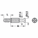 Hafele Connecting Bolt, S200, reduced play, System Minifix®, for drill hole Ø: 5 mm, With bolt head Ø 6.5 mm, 24 mm drilling distance, zinc-plated, Item# 262.27.679, 26227679, 262-27-679