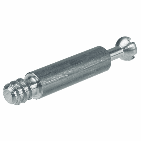 Hafele Connecting Bolt, Turned, Minifix System, With special thread, Drilling distance B: 24 mm, galvanized, thread length L: 8 mm, Item# 262.27.920, 26227920, 262-27-920