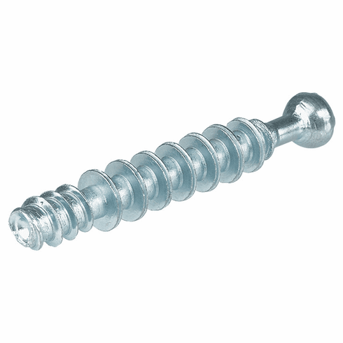 Hafele Connecting Bolt, M200, Minifix system, for drill hole : 5 mm with bolt head  7 mm, Drilling dimension B: 34 mm, Item# 262.28.624, 26228624, 262-28-624