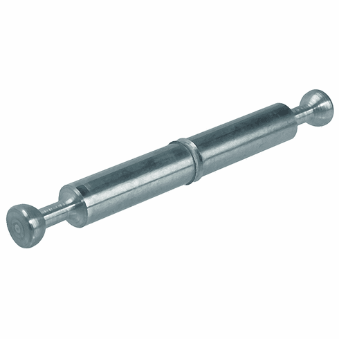 Hafele Double-Ended Bolt, Häfele Minifix®, with ridge, bolt hole 7 mm, Zinc-plated, drilling dimension B: 34 mm, Item# 262.28.786, 26228786, 262-28-786