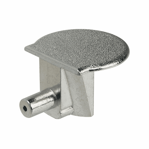 Hafele Shelf Connector, Rasant-Tab, For wood thickness: From 19 mm, Nickel plated, For plug fitting into 5 mm drill hole, Item# 262.35.570, 26235570, 262-35-570