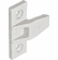 Hafele Push-In Fitting, AS Frame Component, Keku System, White, with wood screws, Item# 262.50.740, 26250740, 262-50-740