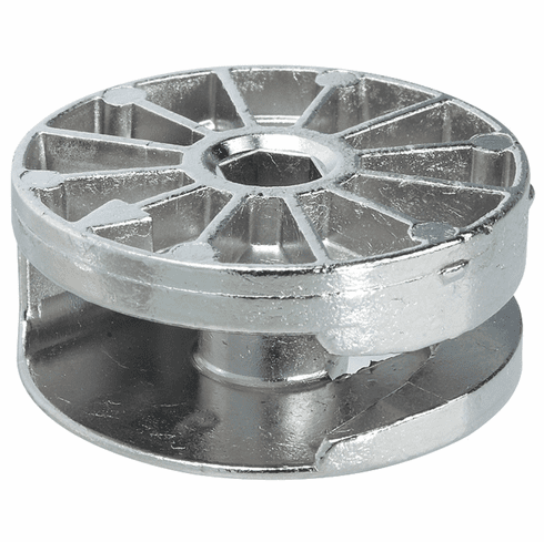 Hafele Connector Housing, Maxifix System, With hexagon socket, Nickel-plated, Item# 262.87.703, 26287703, 262-87-703