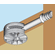 Hafele Connector Housing, Maxifix System, With hexagon socket, Nickel-plated, Item# 262.87.703, 26287703, 262-87-703