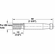 Hafele Quick Dowel Two-Part Connector, Bolt, Ixconnect, 40 mm x 5 mm; thread = 11mm, Item# 262.91.910, 26291910, 262-91-910