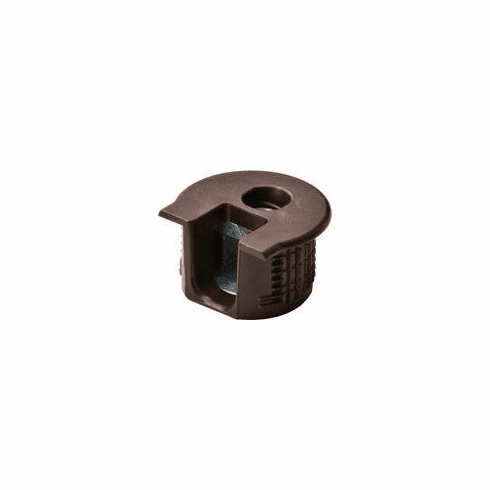 Hafele Connector Housing, Rafix 20 System, without Ridge, Plastic, with Tightening Element, For wood thickness 16 mm, brown, Item# 263.10.103, 26310103, 263-10-103