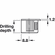 Hafele Connector Housing, Rafix 20 System, without Ridge, Plastic, with Tightening Element, For wood thickness 19 mm, maple, Item# 263.10.165, 26310165, 263-10-165