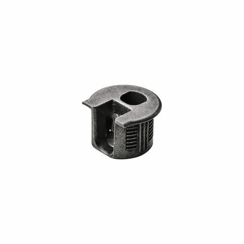 Hafele Connector Housing, Rafix 20 System, without Ridge, Zinc, with Tightening Element, For wood thickness 19 mm, bronzed, Item# 263.11.105, 26311105, 263-11-105