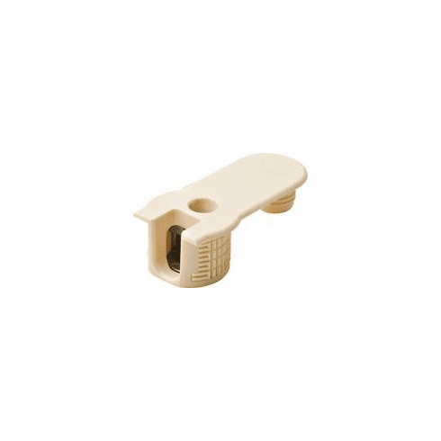 Hafele Connector Housing, Rafix 32 SE System, without Ridge, With tightening element, For wood thickness 19 mm, beige, Item# 263.12.405, 26312405, 263-12-405