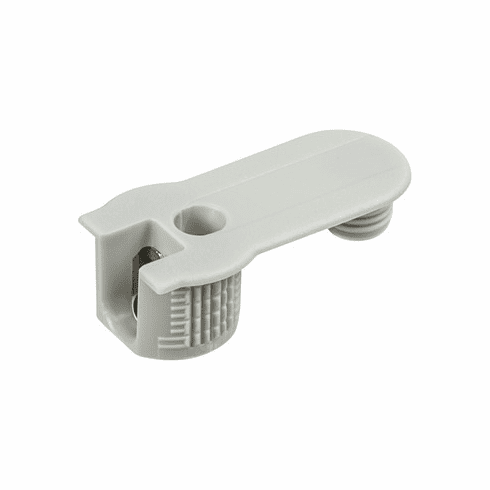 Hafele Connector Housing, Rafix 32 SE System, without Ridge, With tightening element, For wood thickness 19 mm, gray, Item# 263.12.505, 26312505, 263-12-505