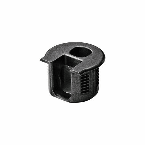 Hafele Connector Housing, Rafix 20 System, without Dowel, with Ridge, Zinc, with Tightening Element, For wood thickness 19 mm, bronzed, Item# 263.15.105, 26315105, 263-15-105