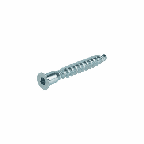 Hafele Countersunk Connector, Hafele Confirmat, countersunk head, for drill hole Diameter: 5mm, SW4, Steel, Zinc-plated, length: 70mm, Item# 264.43.291, 26443291, 264-43-291