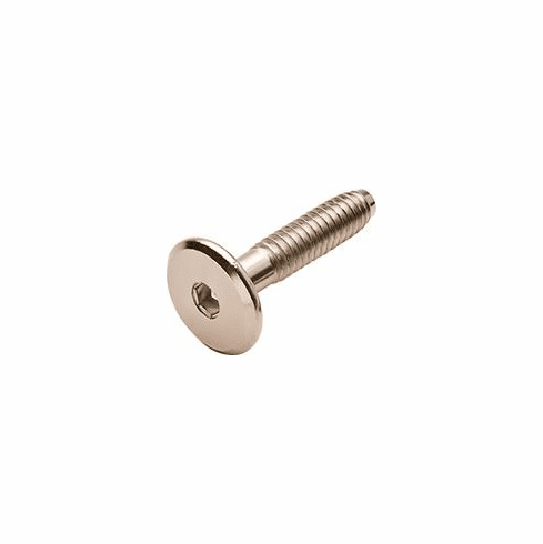 Hafele Joint Connector Bolt, 1/4-20, Type JCB-B, Nickel-plated, 30 mm, thread length 20 mm, Item# 264.76.730, 26476730, 264-76-730
