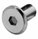 Hafele JCN Nut, 1/4-20, Nickel, Item# 267.10.616, 26710616, 267-10-616