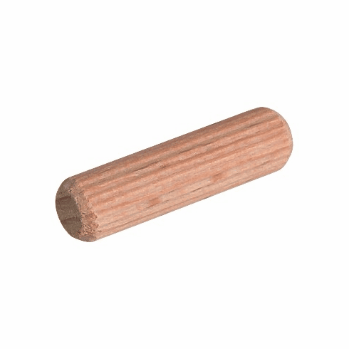 Hafele Wood Dowel, Fluted, Kiln-dried hardwood, 5 x 35 mm, bulk pack, Item# 267.83.036, 26783036, 267-83-036