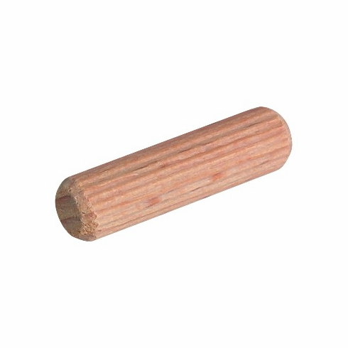 Hafele Wood Dowel, Fluted, Kiln-dried hardwood, 8 x 50 mm, bulk pack, Item# 267.83.252, 26783252, 267-83-252