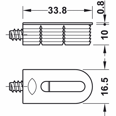 Hafele Starter Kit, Lamello Cabineo, Consists of connectors, Cover caps and tool, Item# 267.91.200, 26791200, 267-91-200