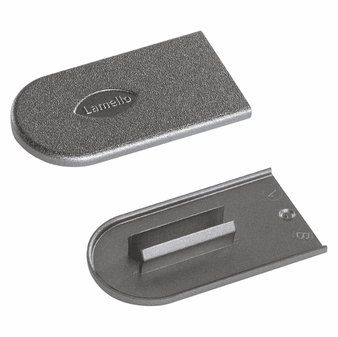 Hafele Cover cap, Lamello Cabineo, Dark steel, Item# 267.91.257, 26791257, 267-91-257